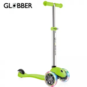 Тротинетка със светещи Led гуми Globber Primo Green