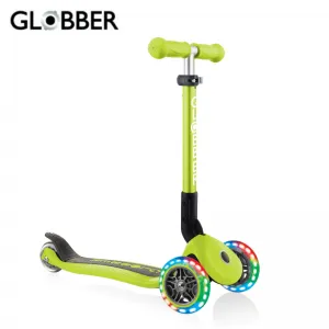 Сгъваема тротинетка със светещи колела Globber Junior зелена