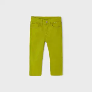 Панталон 5 джоба slim fit basic в зелено за момче Майорал
