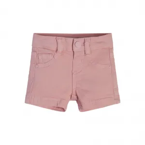 Къси деним панталонки за момиче в розово Guess