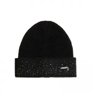 Зимна шапка в черно с кристали за момиче Guess