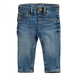 Дънки за момиче Skinny fit в тъмен деним Guess