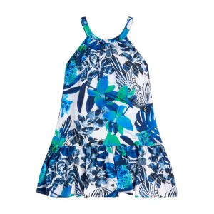 Свободна цветна рокля в синьо Guess