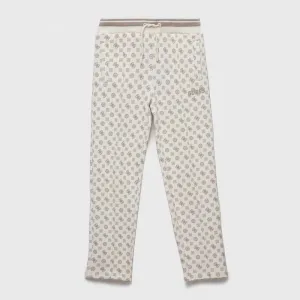 Спортен панталон покрит с надписи за момиче Guess