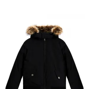 Зимно яке бомбър за момче в черно Guess