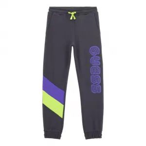 Трицветен спортен памучен панталон за момче Guess