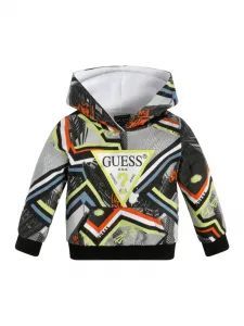 Спортен памучен суичър за момче с геометрични фигури Guess
