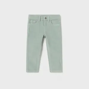 Панталон рипсено кадифе slim fit за бебе момче в цвят опал Mayoral