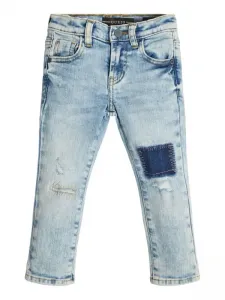 Дънки за момче skinny fit с кръпки Guess