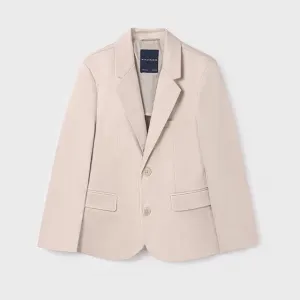 Сако slim suiting рафия в бежово за момче Mayoral