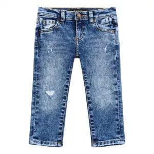 Деним панталон за мими момче Straight fit Guess
