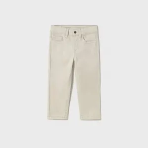 Панталон серж slim fit basic Бледо бежов цвят за мини момче Майорал