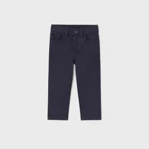 Панталон серж slim fit basic в морско син цвят за мини момче Майорал