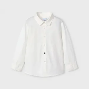 Риза дълъг ръкав formal wear в цвят слонова кост за мини момче Mayoral