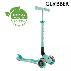 Сгъваема тротинетка Globber Primo Foldable Lights ментова