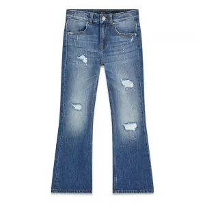 Дънки за момиче с кръпки и камъчета Guess
