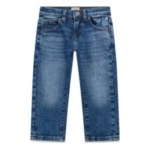 Дънки Regular Fit за мини момче в тъмен деним Guess