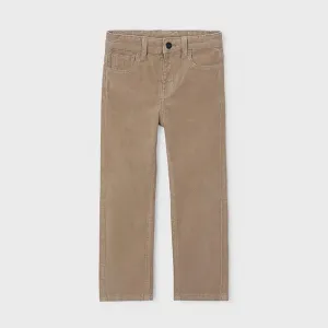 Детски рипсен панталон Mayoral Slim Fit – Капучино