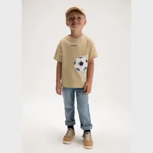 Панталон деним slim fit basic Изпран нюанс за мини момче Mayoral