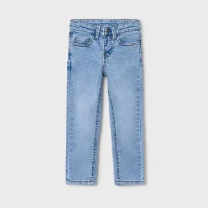 Панталон soft denim 5джоба в светъл нюанс за мини момче Mayoral