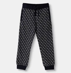 Детско спортно долнище Guess All-Over Logo – Тъмно синьо