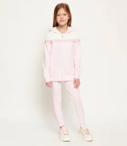 Спортен екип за мини момиче в бледо розово Guess