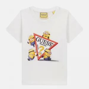 Детска тениска Guess x Minions – Бяла