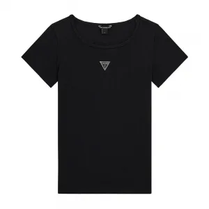 Тениска рипс в черен цвят за момиче Guess