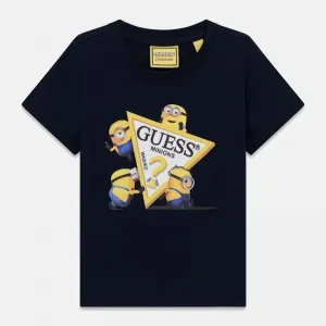 Детска тениска Guess x Minions – Тъмносиня